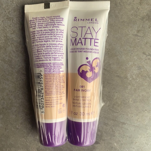 Rimmel Stay Matte Foundation – Flüssige Mousse, Für Natürliche, Lang Anhaltende Matte Haut In Deep Noisette, 30 Ml